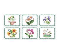Pimpernel x Botanic Garden Placemats - Set of 6 Cork Backed Table Mats, With Exclusive Botanical Art Print, Stain & Heat Resistant to Protect Surfaces