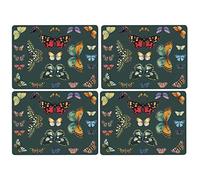 Pimpernel x Botanic Garden Set of 4 Harmony Placemats - Butterfly Design, Cork-Backed Table Mats with Heat Resistance and Stain Protection, Perfect for Everyday Dining and Entertaining, 40.1 x 29.8cm