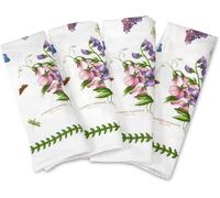 Pimpernel x Botanic Garden Set of 4 Napkins - Soft Cotton Table Napkins, Floral