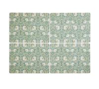 Pimpernel Spode Morris & Co Privat Large Placemats Set of 4, Green, 40.1cmx29.8cm (X0010649172)