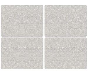 Pimpernel x Spode Morris & Co.Strawberry Thief 4 Placemats - Cork Backed Table Mats with Heat Resistance and Stain Protection, Suitable for Everyday Dining and Entertaining