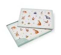 Pimpernel x Wrendale Designs Set of 4 Large Placemats for Table - Multi-Color, 5mm Cork-Backed Table Mats Featuring Animals, Heat Resistant to Protect Work Surfaces