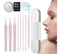 Pimple Extractor Tool - Facial Extraction Tools Zit Popper Set | Professional Facial Cleaner Blemish Remover Deep Cleaning Skin Care Products for Women Men Travelers Teens