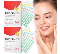 Pimple Patch Set, Pimple Patches, with Tea Tree Oil and Salicylic Acid, Breathable Acne Patch Plasters, Absorption Acne Patches, with Tea Tree Oil, Day and Night Acne Plasters for All Skin Types, Pack