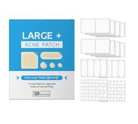 Pimple Patches,Acne Patch,Acne Patches,Spot Stickers,Hydrocolloid Bandages,Hydrocolloid Patch,Pimple Stickers for Body,Face,Forehead,Chin,Neck Zit Breakouts (Square,Strip,Dot 5 Sizes 120 Count)