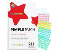 Pimple Patches, Original Fit Acne Patches 255Pcs 5Colors & 5Sizes(8,10,12,14,16mm) Hydrocolloid Spot Treatment Stickers for Face Cute Star Shape Stickers Invisible Zit Absorbing, Tea Tree Day & Night