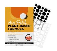 Pimple Plasters for the Face, Skin Care Point Covers, Pack of 72 Nourishing Skin Care Point Covers for Office After Training Travel Home Indoor