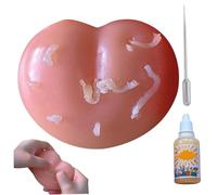 Pimple Popper Toy, Stress Relief Pimple Popping Toy, Funny Squeeze Spot Popper, Reusable Portable for Adults Kids