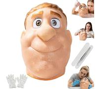 Pimple Poppings Fidget Toy,Pimple Poppers Face Toy,Head PimpleFidget Silicone SpotToy,Realistic Blackhead Poppers FidgetFace Simulator,Reusable Squeeze Acnes Face PimplesCleaning SensoryToys