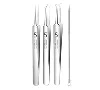 Pimple Remover Tools - Precise Extraction Set, Multi-Piece Kit with Storage Box, Stainless Steel, Hygienic , Instruments for Whitehead Plans in the Bathroom