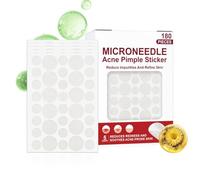 Pimple Stickers - 180 Piece Patch Set, Microneedle Skin Care Strips for Spot , Face Care Product with Healing Feature, Beauty Accessory for Girls Women, Zit Patches for Daily Travel Use