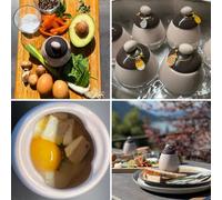 PimpYourEgg Egg Coddler, Porcelain Egg Cooker