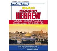 Pimsleur Hebrew Basic Course - Level 1 Lessons 1-10 CD: Learn to Speak and Understand Hebrew with Pimsleur Language Programs by Pimsleur(January 1, 2006) Audio CD