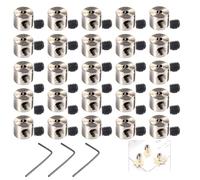 Pin Badge Locking Backs, Secure Fastening Solution for Pin Badge Backs, Durable Metal Locking Pin Backs with Installation Tool, Ideal for Jackets Backpacks Hats Crafts Name Tags Event Organization