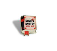 Half Moon Bay | Murder Mystery Book Club | Book Shaped Enamel Pin Badge | Lapel Brooch for Crime Fiction Fans | Premium Literary Collection | Logo Insignia Thriller Gift for Readers