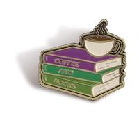 Pin Badge - Pulteney Press (Coffee And Books)