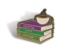 Pin Badge - Pulteney Press (Coffee And Books)