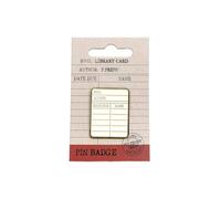 Half Moon Bay Pin Badge Pulteney Press (Library Card)