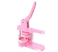 pin button badge diy Badges Button Maker Machine Set, Pin Magnets Button Making Machine With 300Pcs Parts+3 Size Circle Cutter+3 Size Mold(32MM Pink)