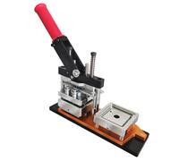 pin button badge diy Manual Operation 50 * 50 Metal Square Badge Button Machine Tinplate Magnet Badge Making Machine Set(Describe 5)