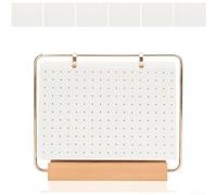 Pin Collector Storage Organizer Featuring Six Acrylic and Sturdy Wood Frame for Badge Display (White)