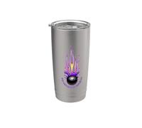 Pin Crusher in Progress Funny Hot Rod Flame Bowling Ball Stainless Steel Insulated Tumbler