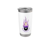Pin Crusher in Progress Funny Hot Rod Flame Bowling Ball Stainless Steel Insulated Tumbler