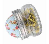 Pin Cushions For Sewing, Sewing Pin Cushion Sewing Pin Cushion Glass Bottle Round Pearl Large Headed Pins Holder Sewing Kit with 200pcs Pins For Weddings Bridal Corsage