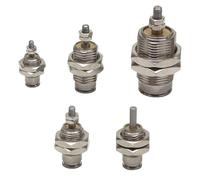 Pin Cylinder CJPB6-5 CJPB6-10 CJPB6-15 CJPB10-15 CJPB10-20 Single Acting Spring Return Miniature 1Pcs(CJPB15-10,Nill with Thread)