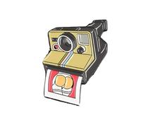 Pin de la Broche, Cámara de la decoración del dril de Algodón de la Solapa de la Insignia del Pin de la Broche de la aleación del esmalte de la camara de la historieta de la modaDurability