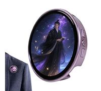 Pin Digital - Electronic Phone Control Pixel Button, Pixel Plate with HD Touch Screen 4.8 cm | for Home Office Desk Fans