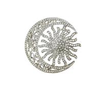 Pin Featuring Corroion Reitant Metal Long Lating Sunflowers Brooch for Women