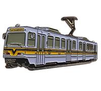 Pin for Trolley Sacramento U2A-Car SD-100 SD-160 Badge Pin Badge Railway Train Locomotive Train Subway Rail Steam Locomotive E-Loco Strab Metro Train Railroad Subway Underground, passend, Copper