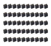Pin Header Strip 50pcs Double Row Useful Female PCB Board Socket Durable 2x3-Pin Straight Connector PCB Board