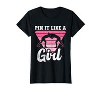 Pin It Like A Girl Girls Wrestling Women Wrestling Lover T-Shirt