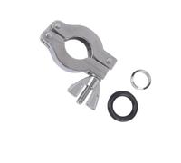 Pin KF Connection Clamp in 304 Stainless Steel with Centering Insert for Lab Vacuum Line Maintenance Use Vacuum Pipeline Coupler Centering Insert Closure Stainless Steel Fastener Lab Connector Upgrade