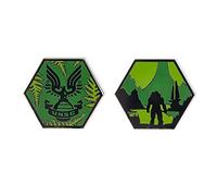 Pin Kings Official Halo UNSC Collectible Metal Enamel Pin Badges - Set of Two Enamel Pins on a Backing Card - Official Merchandise