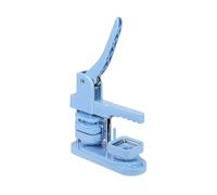 Pin Maker, 50MM Square Badges Button Maker Machine Kit with 100Sets Button Parts Rotating Type Manual Press Machine DIY Badges Set,More Accurate(50MM Blue Set)