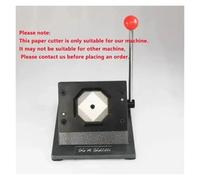 Pin Maker, 50x50mm Square Refrirator Bad Press Rotating Machine Metal Bad Paper Cutter Machine 100PCS Rubber Magnet Material Parts,More Accurate(50MM Cutter only)