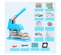 Pin Maker, 58MM Badge Button Maker Machine Badge Machine Complete Set DIY Refrigerator Sticker Making Machine with Paper Cutter Badge Parts,More Accurate(Sliver)