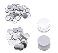 Pin Maker Machine 100PCS Metal Button Pins Blank Button Badge Parts Maker 25mm, 37mm, 44mm, 58mm, 75mm(25mm)