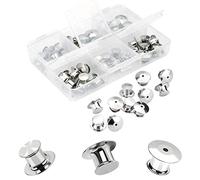 Pin Metal Backs Lock 40 Pieces Bulk Keepers Clasps
