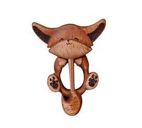 Pin Ornament Wooden Shawl Scarf Decoration Brooch Pin Creative Brooch Jewelry Lots Bulk Vintage (C, One Size)