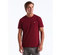 Pin Point Embroidered Logo T-Shirt In Cabernet