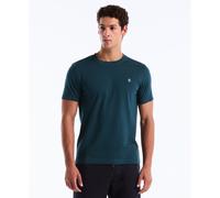 Pin Point Embroidered Logo T-Shirt In Reflecting Pond