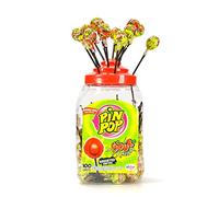 PIN POP Bubblegum Filled Center Lollipops (Gelatin Free) (Sour Mix)