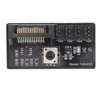 Pin Pwm Fan Controller Hub Adapter Maximum 60w Black Alloy | Supports Case and Radiator Fans, Easy Installation, Airflow Optimisation, for Gamers and Workstation Users