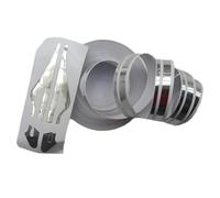 Pin Stripes Car Adhesive Strips 10m, Styling Line Decal Adhesives Auto Motocycles (Shine Silver)