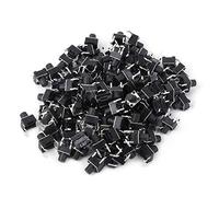 Pin Touch Switch, 100pcs Momentary Tactile Push Button Switch Mini Micro Tact Switch Accessory 6 x 6 x 7mm