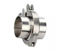 Pin Tri Clamp Weld Ferrule, SUS 304 Tri Clamp Set with PTFE Or Silicone Gasket Pack of 4 Sizes 19-89mm(204Mm*Od 217Mm)